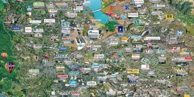 Silicon valley high-tech térkép
