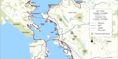 San Francisco bay trail térkép