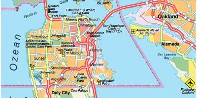Térkép east bay városok