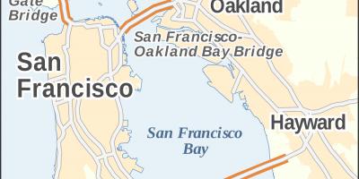 Térkép San Francisco-i golden gate híd