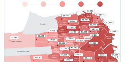 San Francisco árakkal térkép