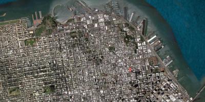 Térkép San Francisco műholdas