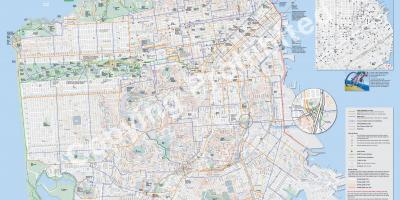 Térkép San Francisco kerékpár