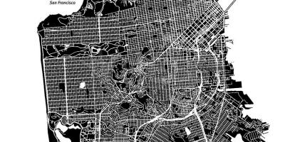 Térkép San Francisco vektor