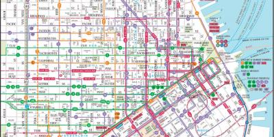 San Francisco közlekedési térkép