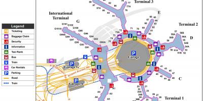 San Fran repülőtér térkép
