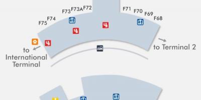 SFO airport térkép terminál 3