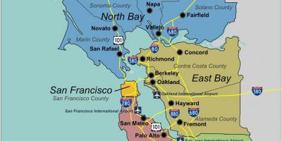 Térkép south San Francisco bay area