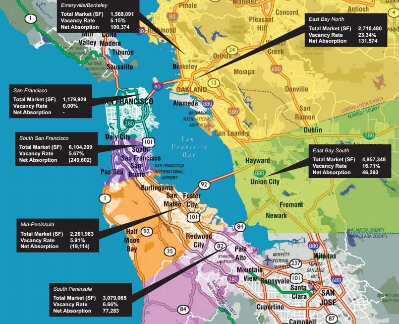 Térkép bay area ingatlan