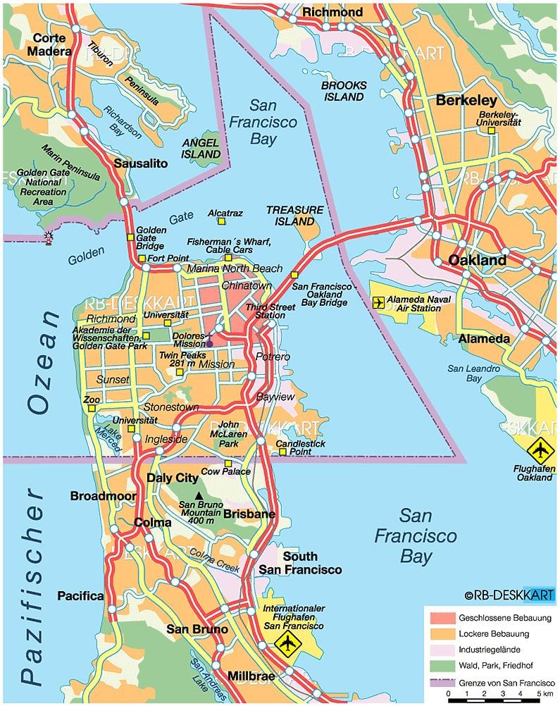 térkép east bay városok