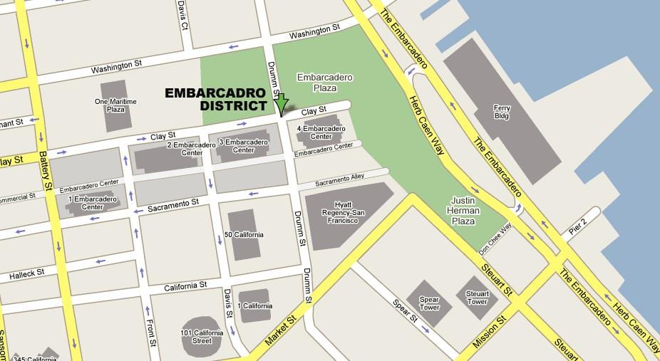 Térkép embarcadero San Francisco