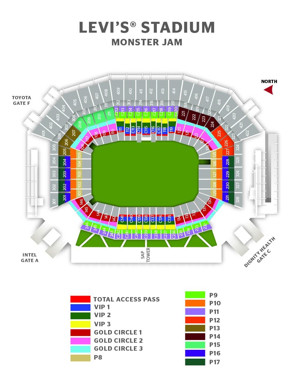 Térkép levi stadion kapu