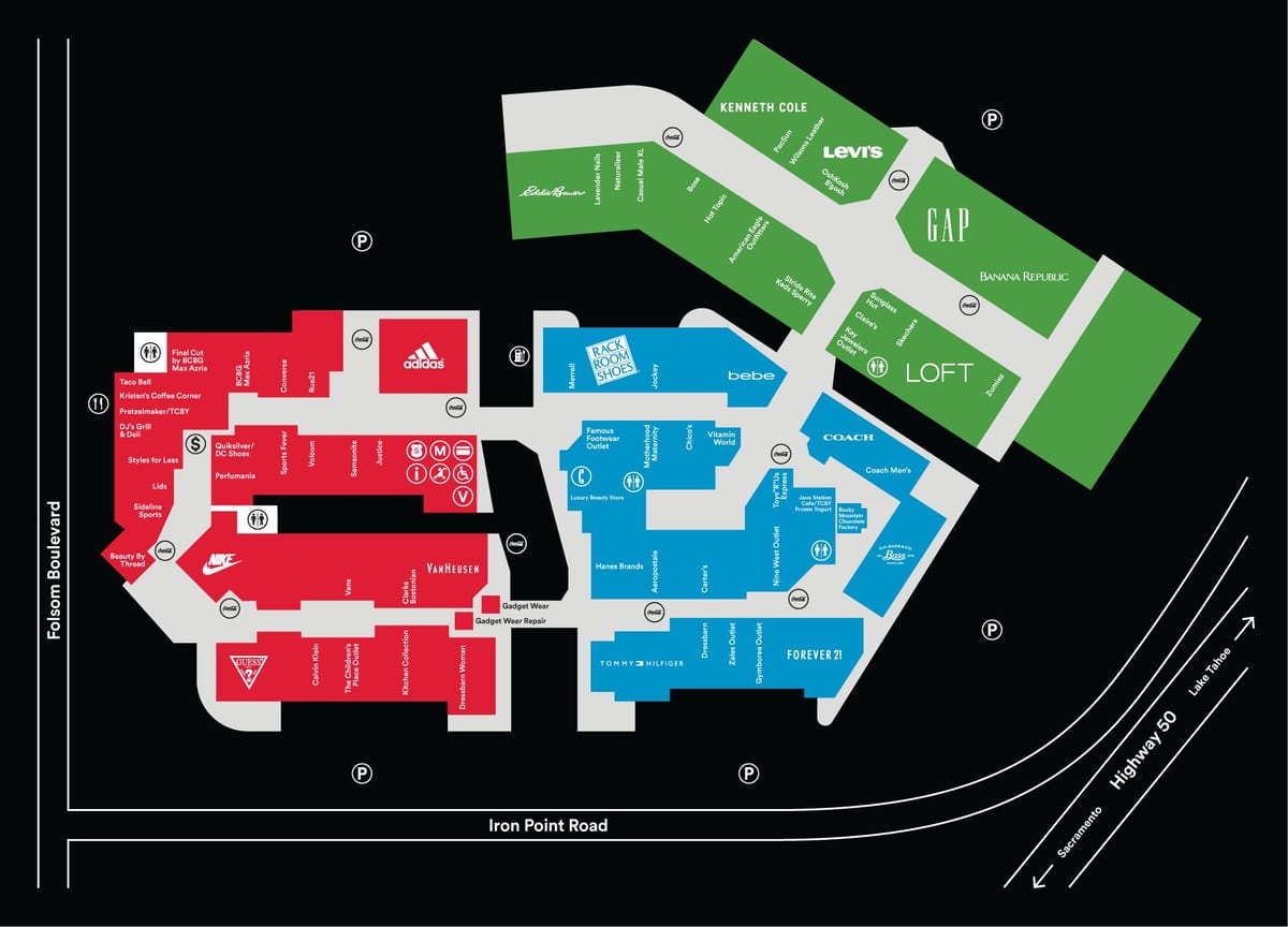 San Francisco premium outlets térkép