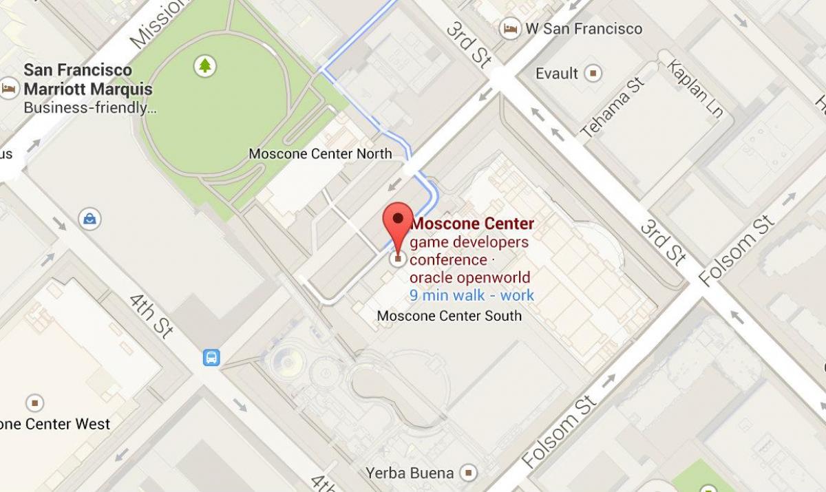 Térkép moscone center-San Francisco