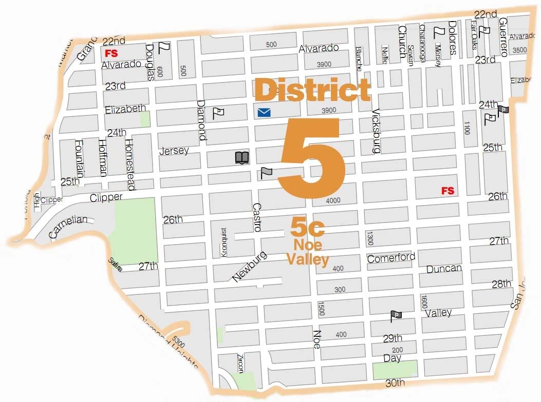 térkép noe valley-San Francisco