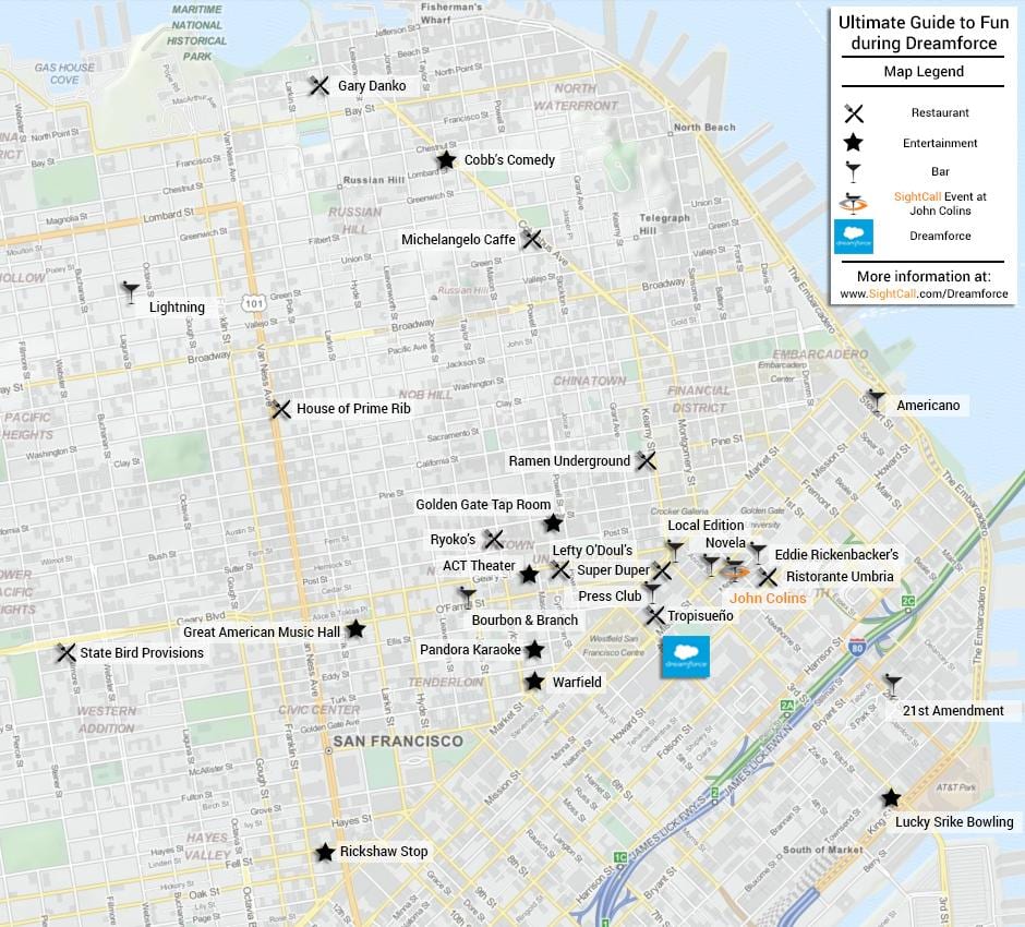 Térkép San Francisco étterem