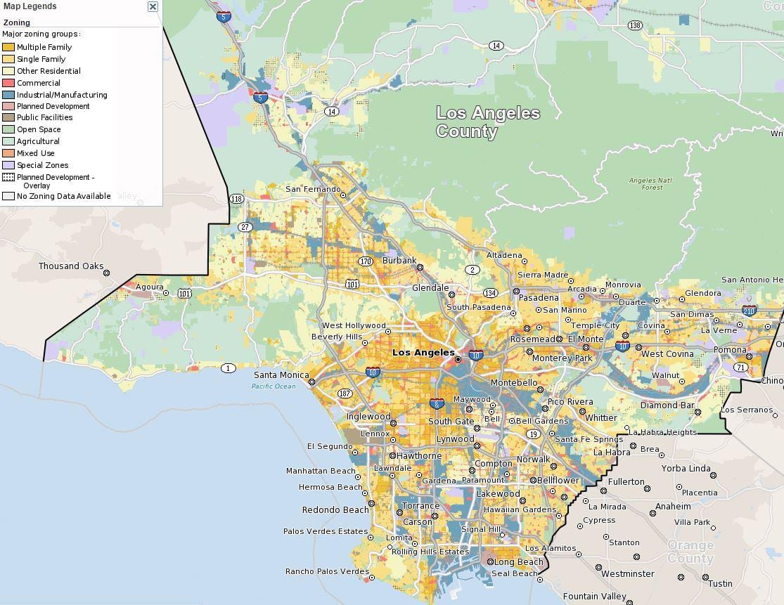 Térkép San Francisco övezeti 