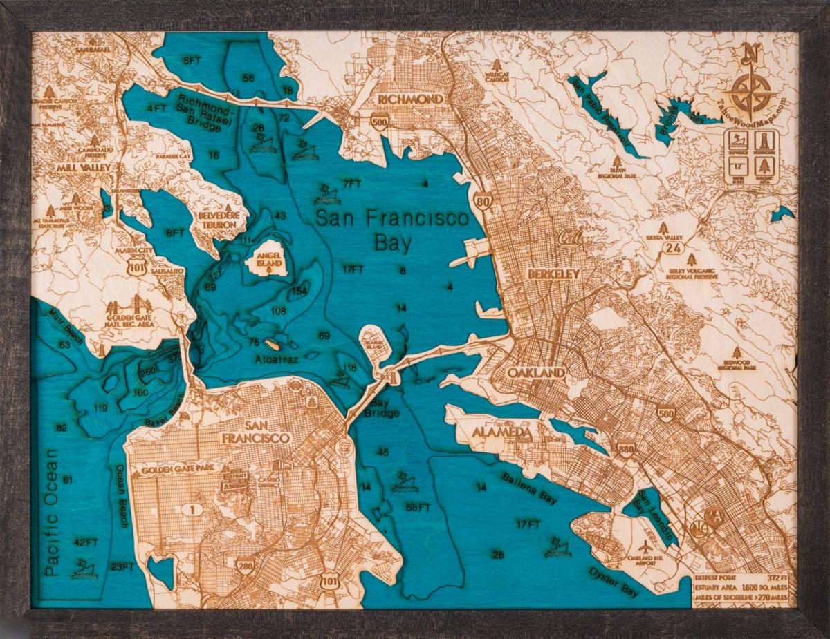 Térkép San Francisco fa