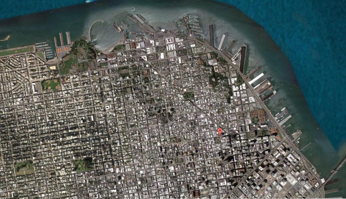Térkép San Francisco műholdas