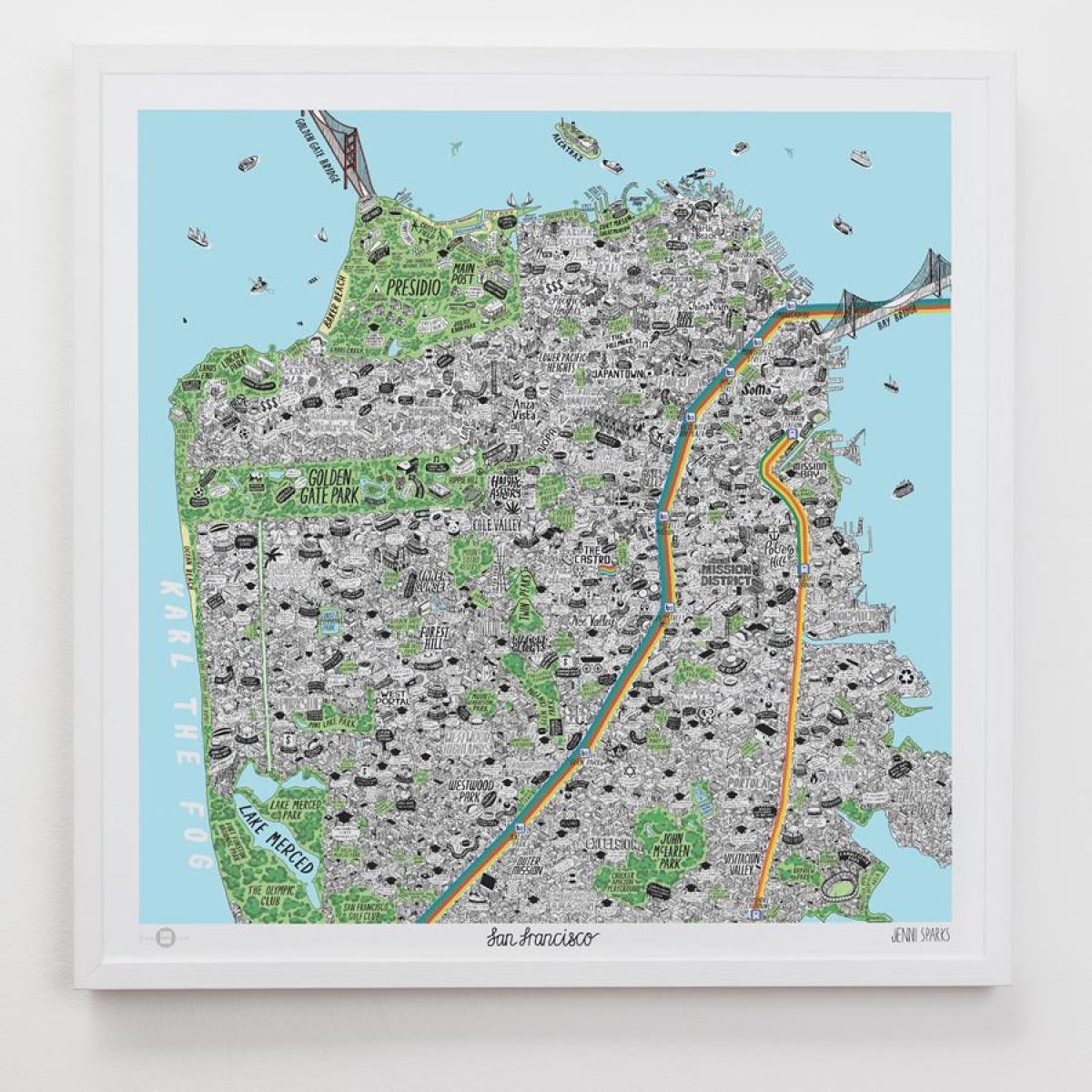 Térkép San Francisco art