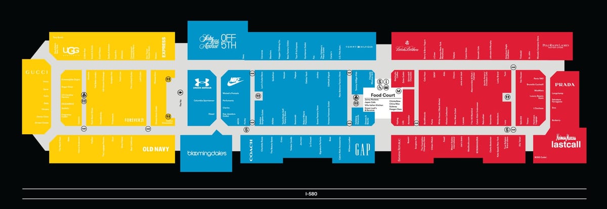 San Francisco outlet mall térkép