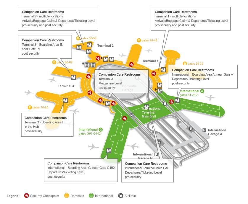 SFO terminál 3 kapu térképen