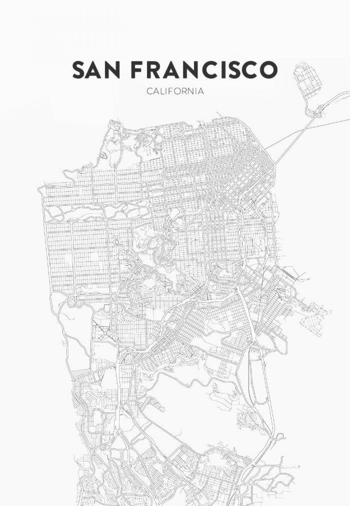 nyomtatás térkép San Francisco