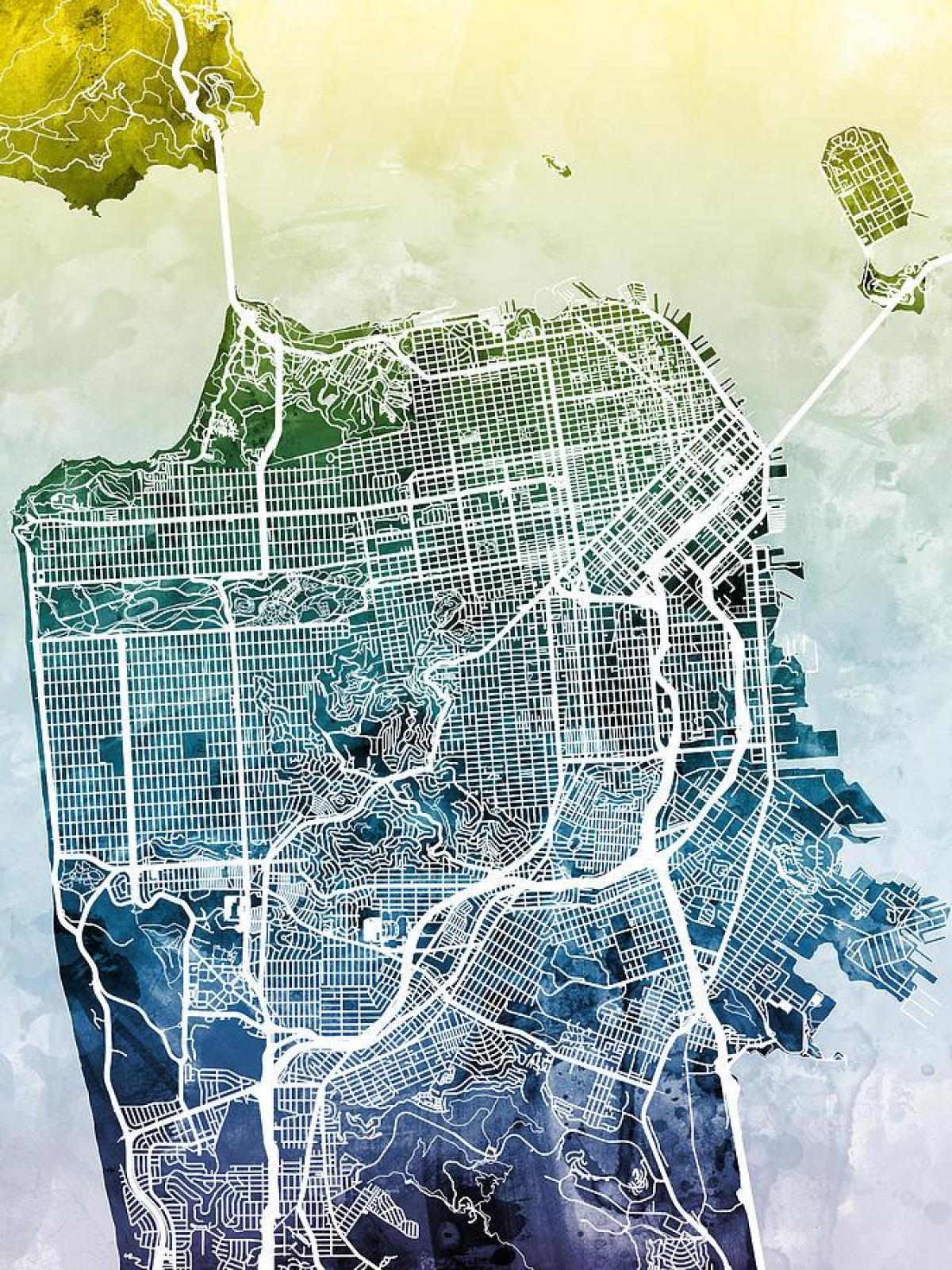 Térkép San Francisco-i városi művészeti