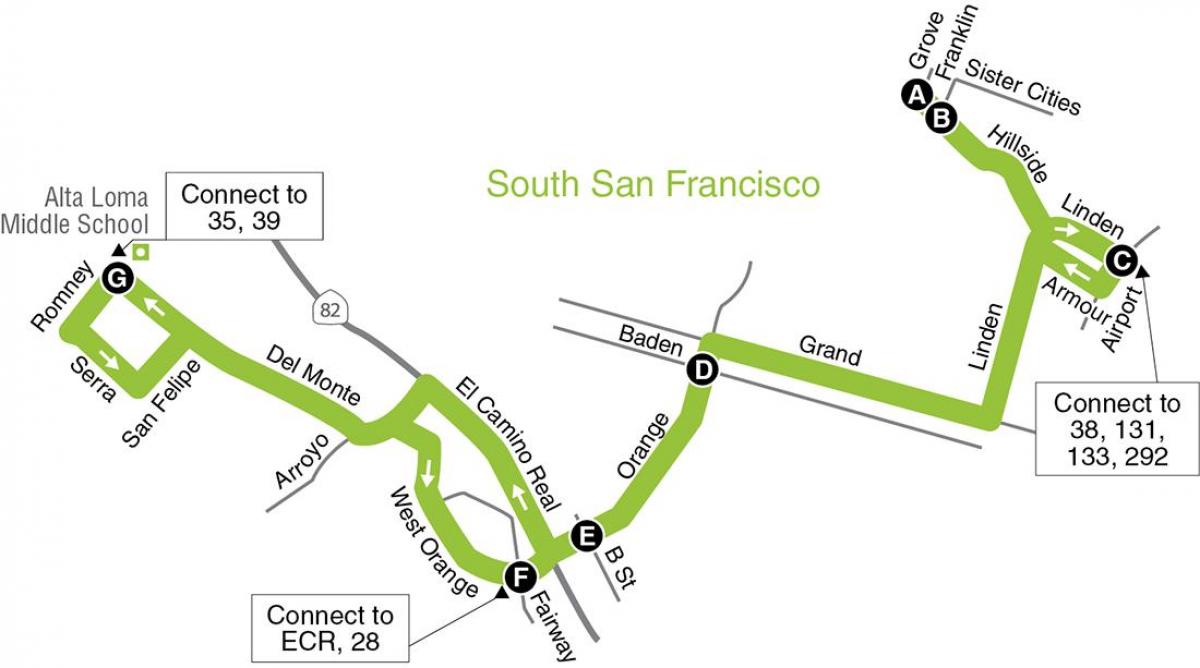 Térkép San Francisco-i általános iskola
