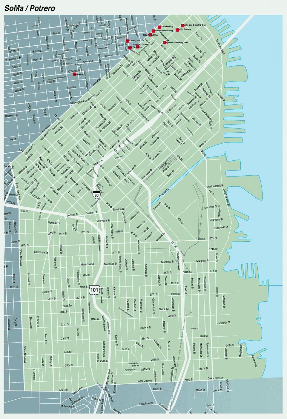 térkép soma San Francisco