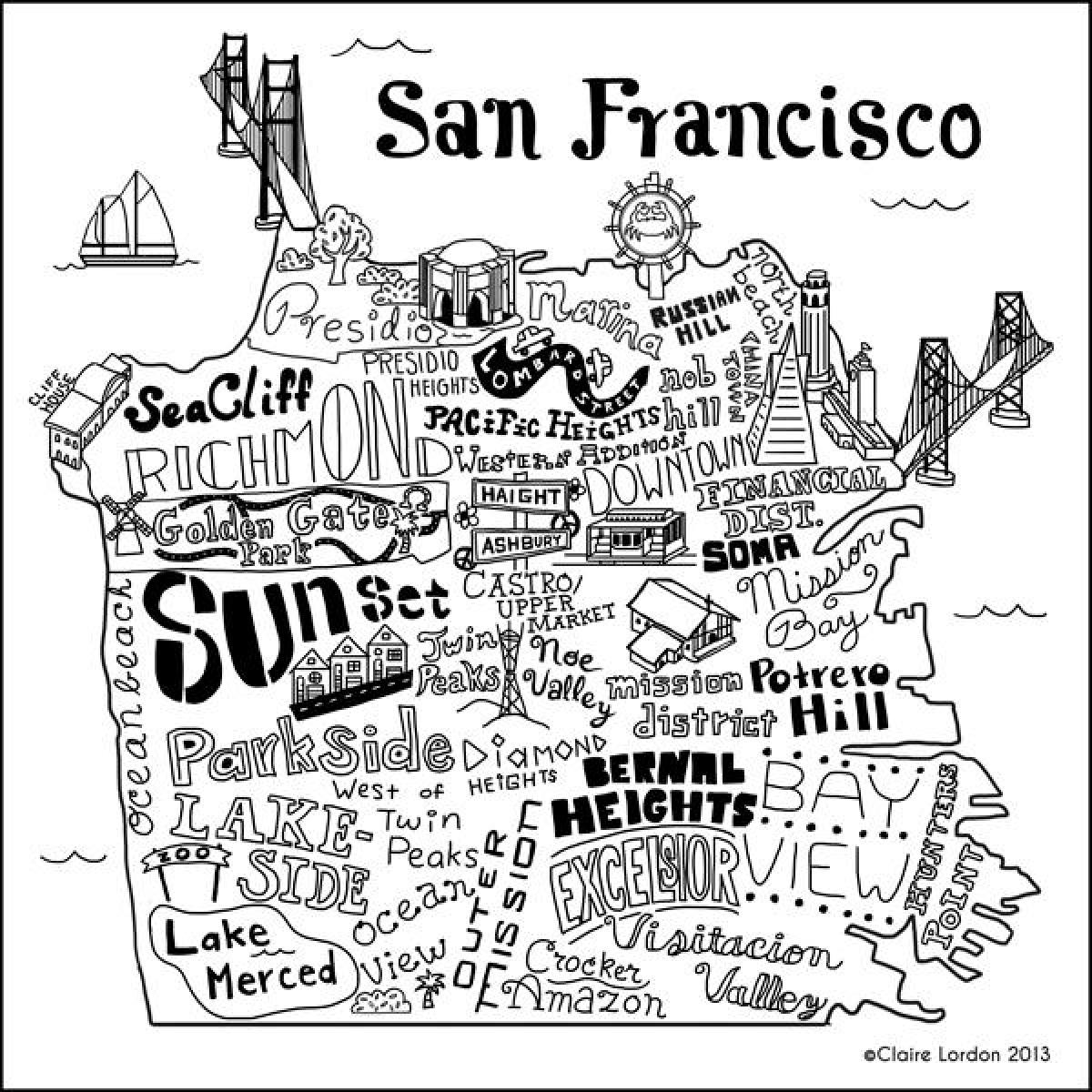 Térkép bolt San Francisco
