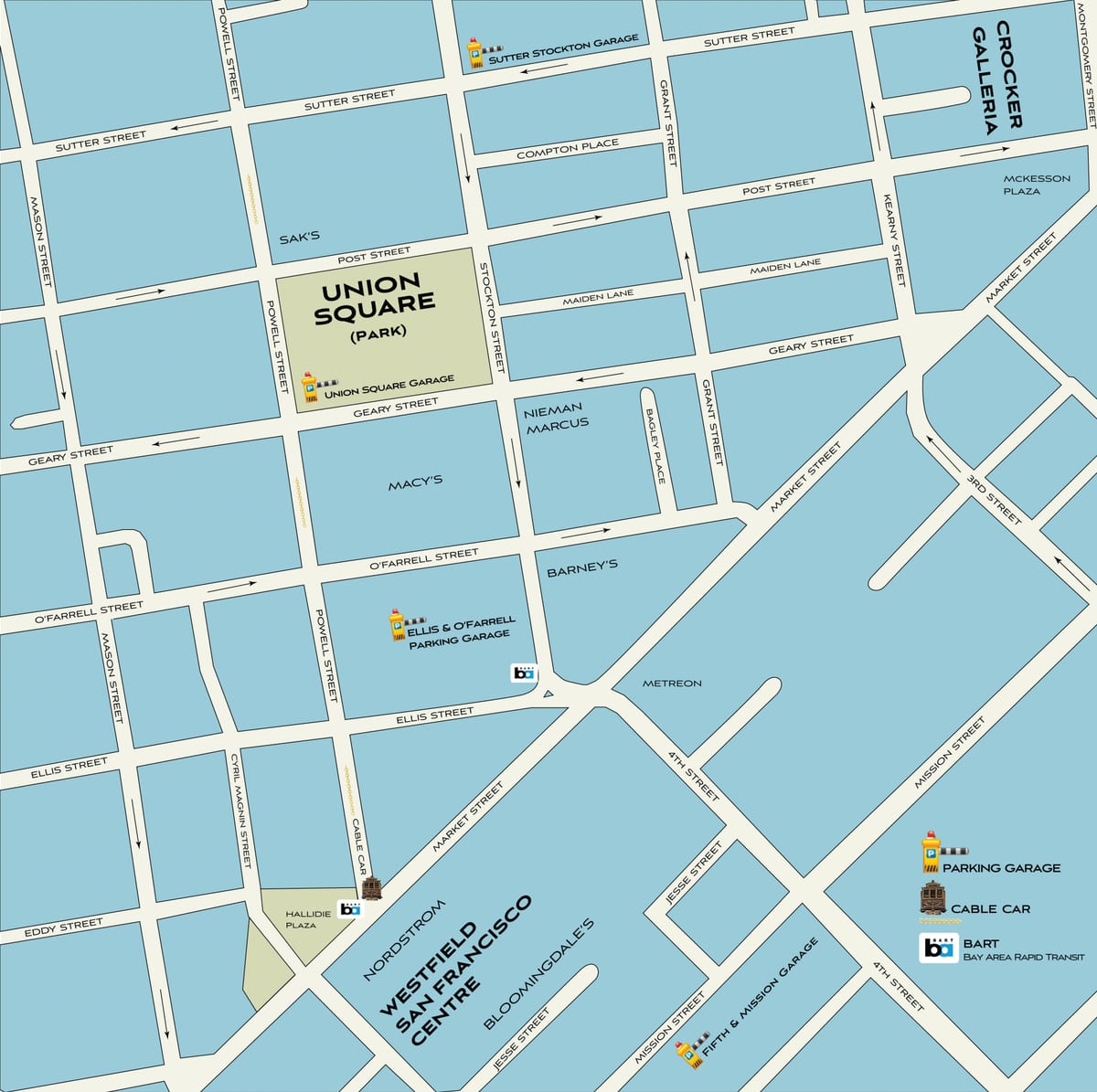 San Francisco térkép vásárlás