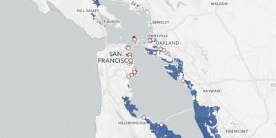 Térkép San Francisco-i árvíz