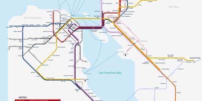 San Fran metró térkép