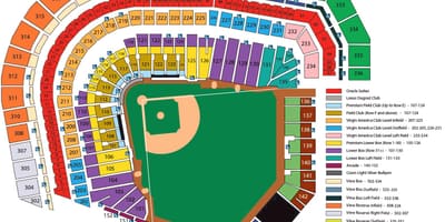 SF giants stadionban ülő térkép