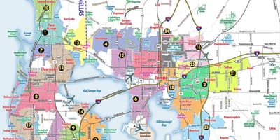 San Francisco bay area, zip code térkép