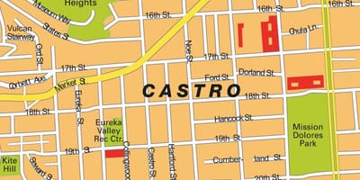 Térkép castro San Francisco