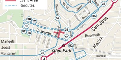 Térkép glen park-San Francisco
