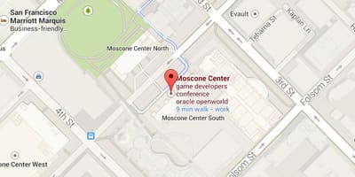 Térkép moscone center-San Francisco