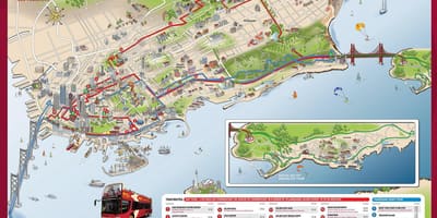 San Francisco-busz-túra térkép
