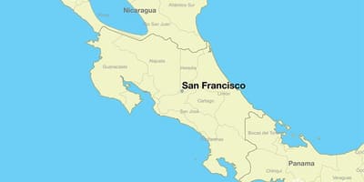 Térkép San Franciscóban a világ