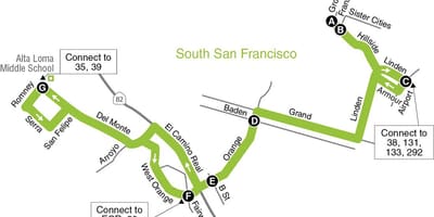 Térkép San Francisco-i általános iskola