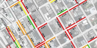Térkép San Francisco 2 óra parkolás