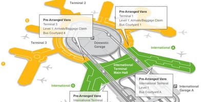 Térkép San Francisco airport poggyászkiadó