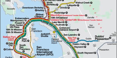 Bart térkép SFO
