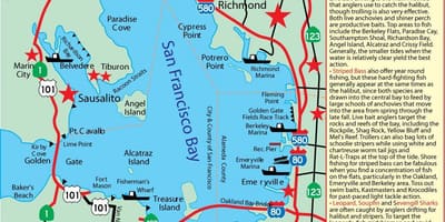 Térkép San Francisco bay halászat 