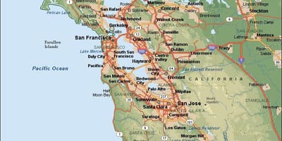 SF bay térkép