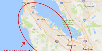 Térkép San Francisco-félsziget 