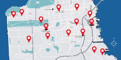 Térkép San Francisco kórházak