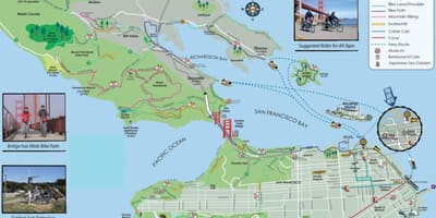 Térkép San Francisco kerékpár túra